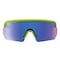 Ergodyne AEGR-AFASM, Safety Glasses, Anti-Scratch & Fog-Off+, Blue Mirror Lens, Lime Frame, Half-Frame AEGR-AFASM - alternate 7